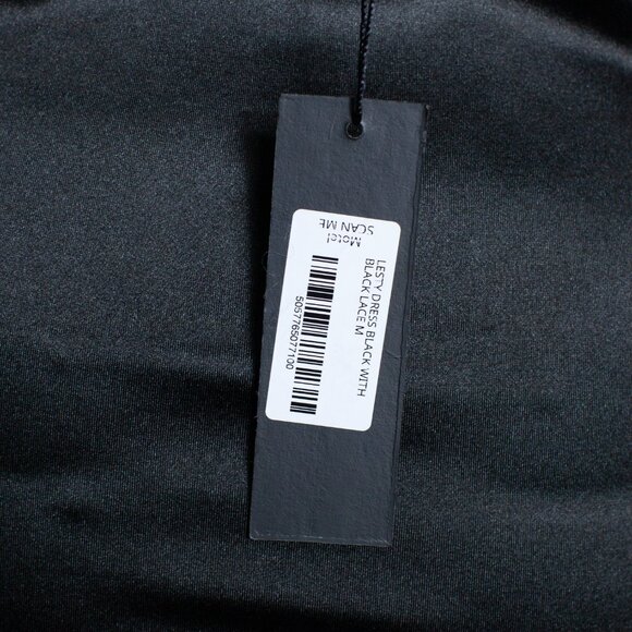 Motel Lesty Black Dress With Lace Trim - Picture 6 of 10